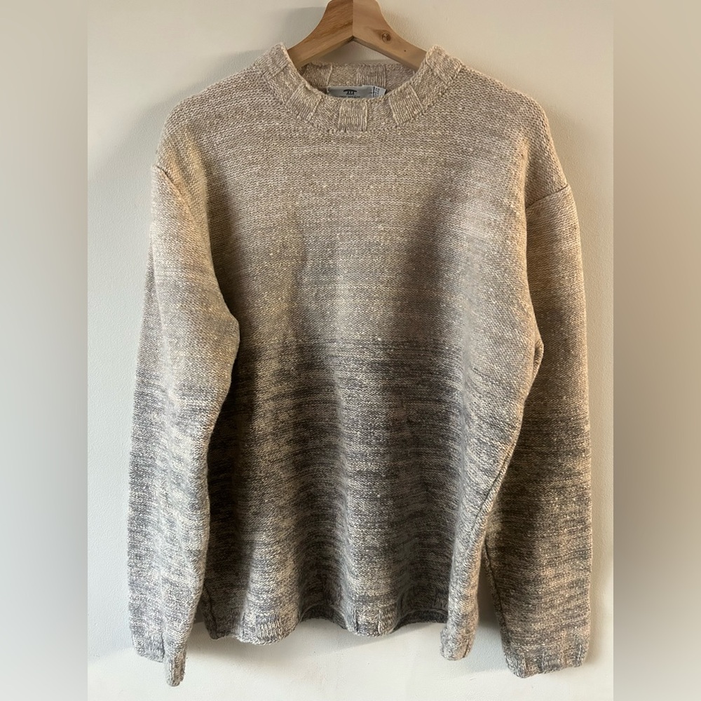 Inis Meáin Ombré Mock-Neck Sweater- Large